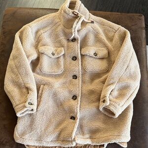 Koolaburra by UGG oversized scuba collar teddy shacket Women’s L